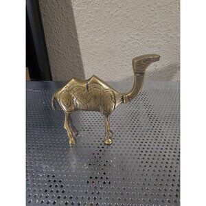 Handcrafted Antique Brass Arabian Camel Statue